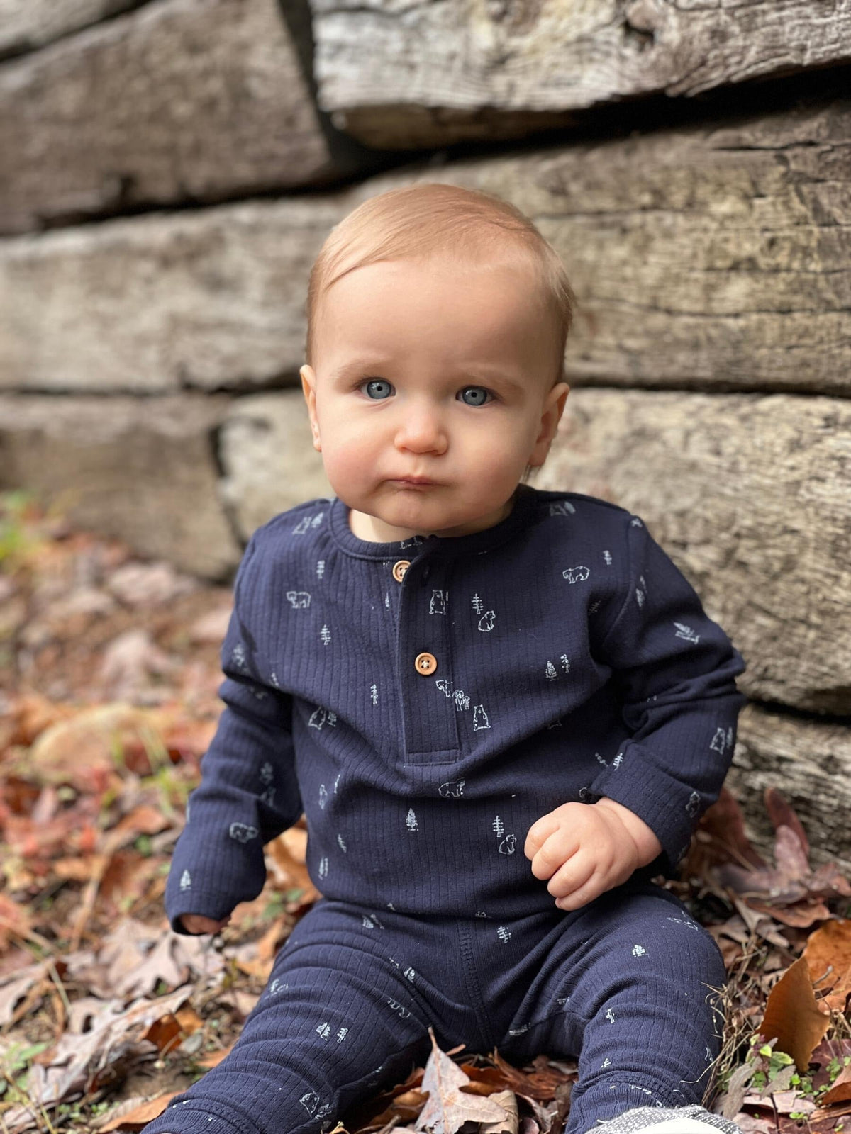 Ettie + H Perry Leggings | Navy Bears