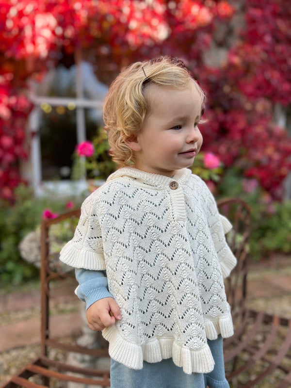 Ettie + H Loveday Poncho | Cream