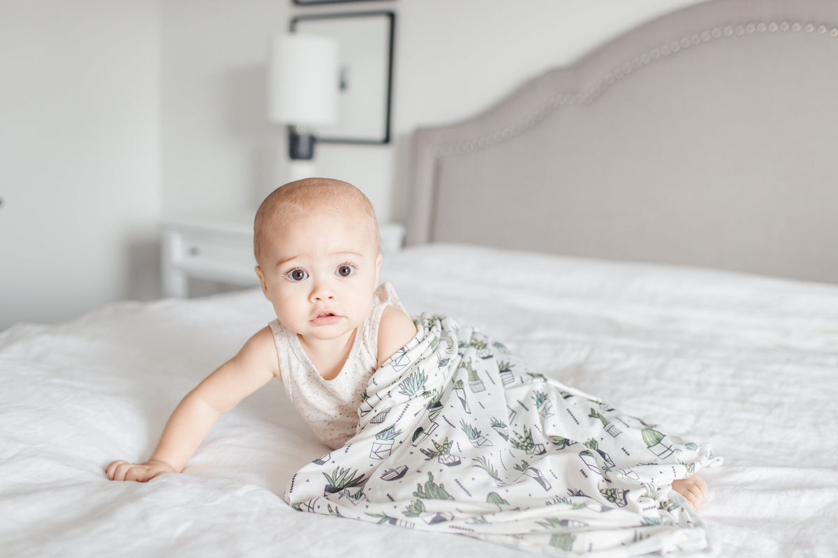 Copper Pearl Knit Swaddle Blanket - Shiloh