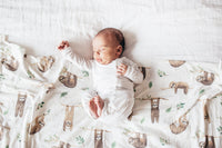 Copper Pearl Knit Swaddle Blanket - Noah