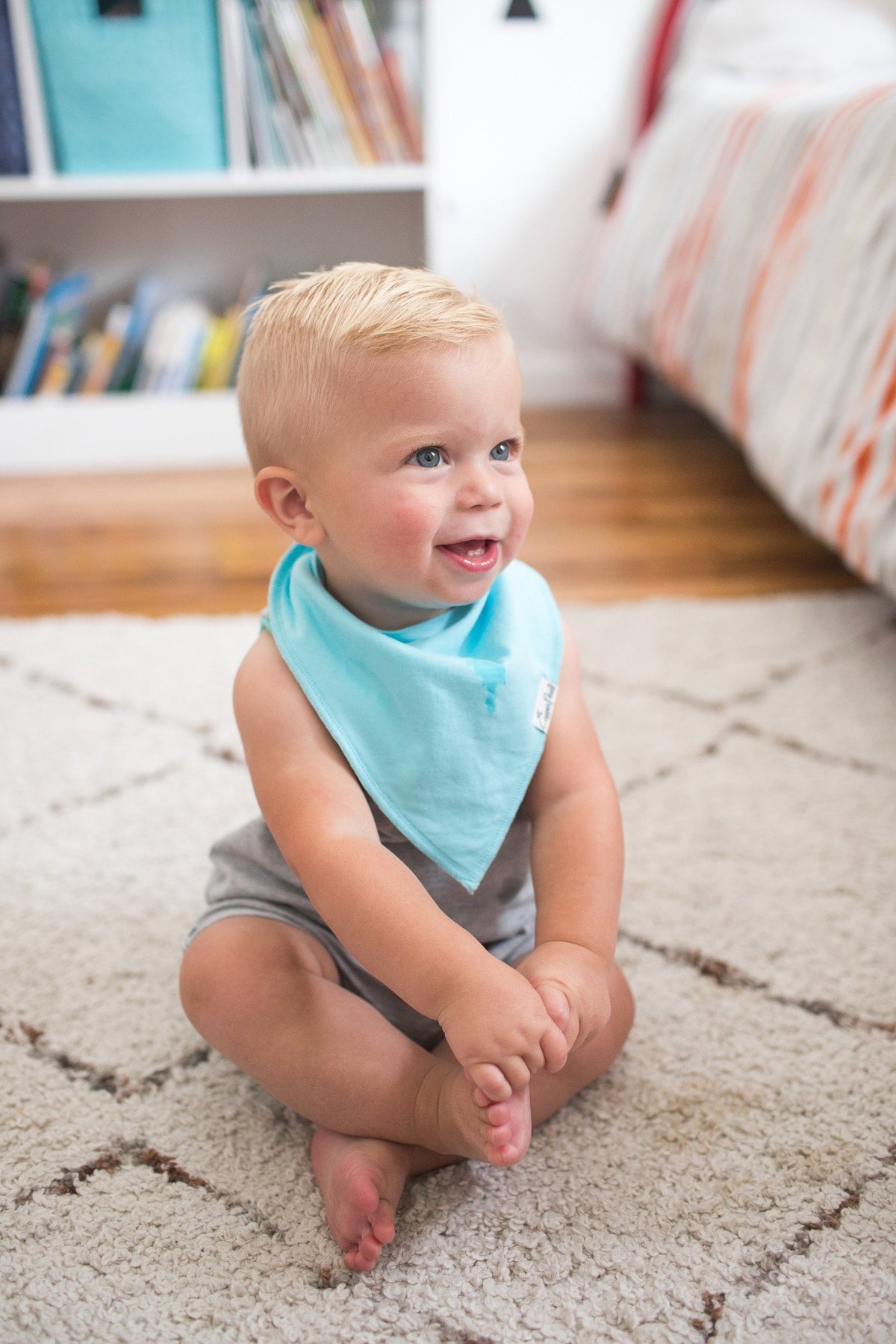 Baby Bandana Bibs - Oxford - Copper Pearl - 5