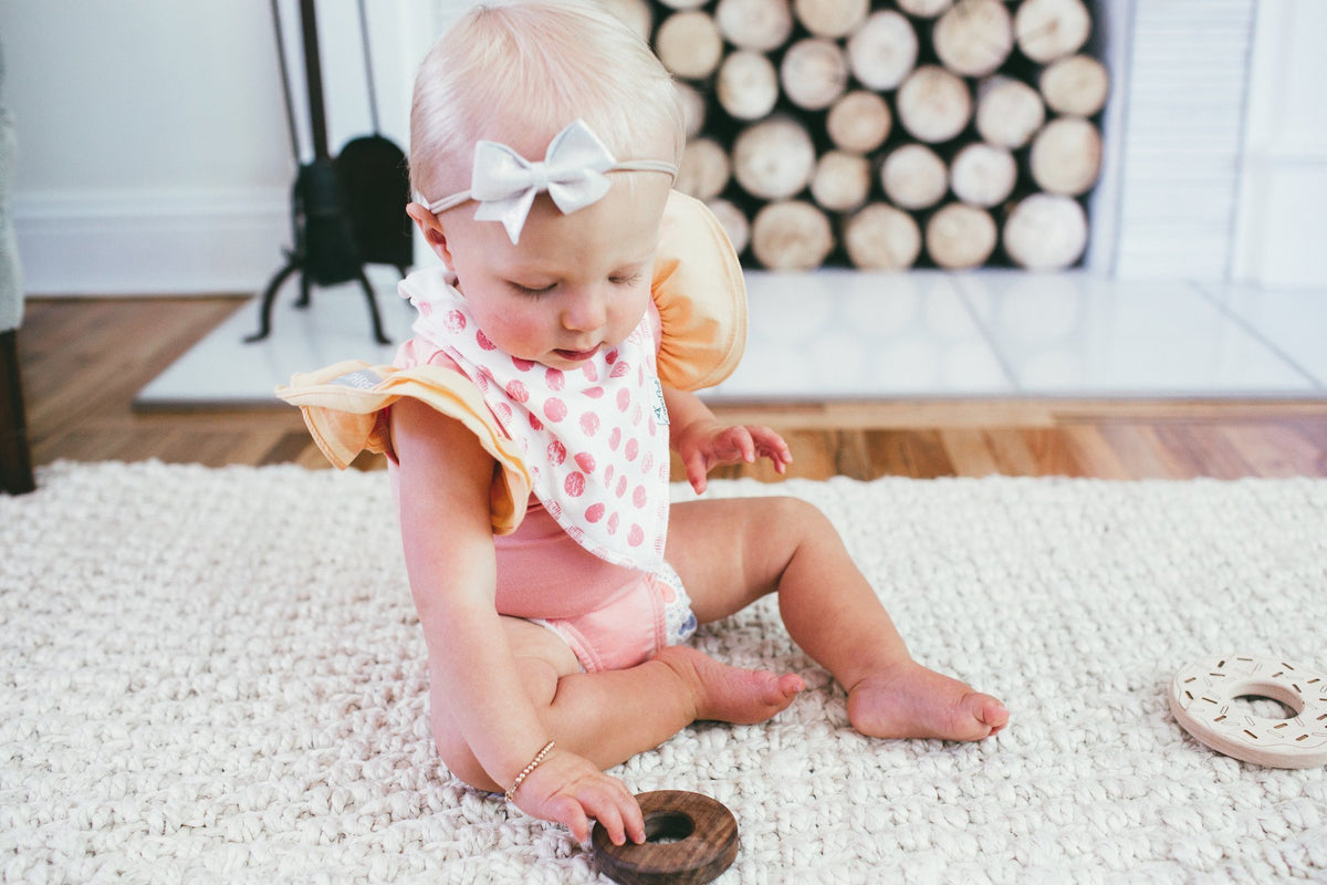 Baby Bandana Bibs - Claire - Copper Pearl - 4