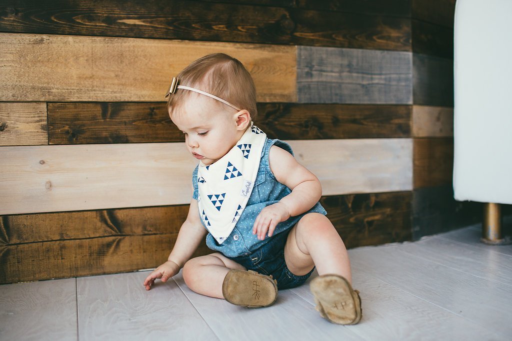 Baby Bandana Bibs - Aztec - Copper Pearl - 2