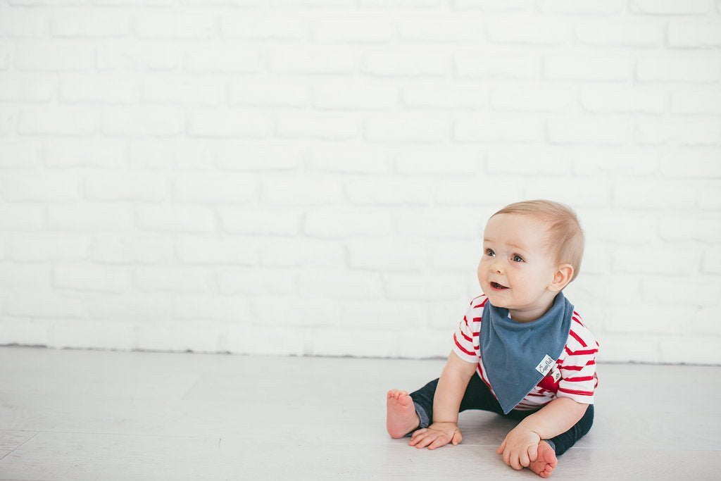 Baby Bandana Bibs - Oxford - Copper Pearl - 3