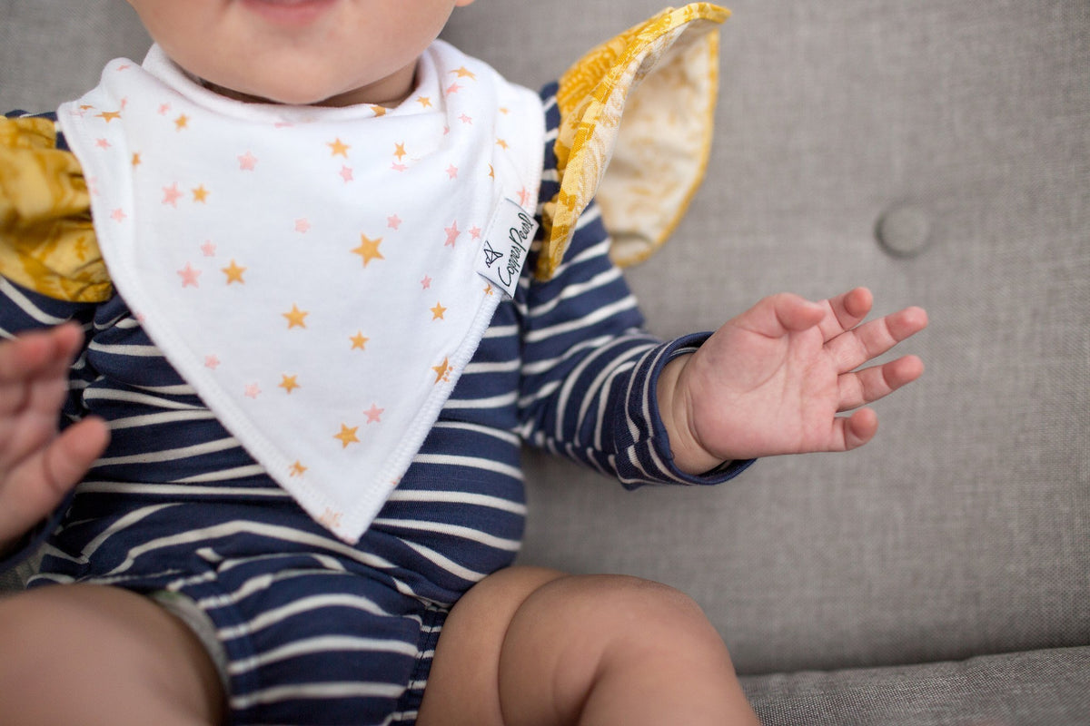 Baby Bandana Bibs - Isla - Copper Pearl - 5