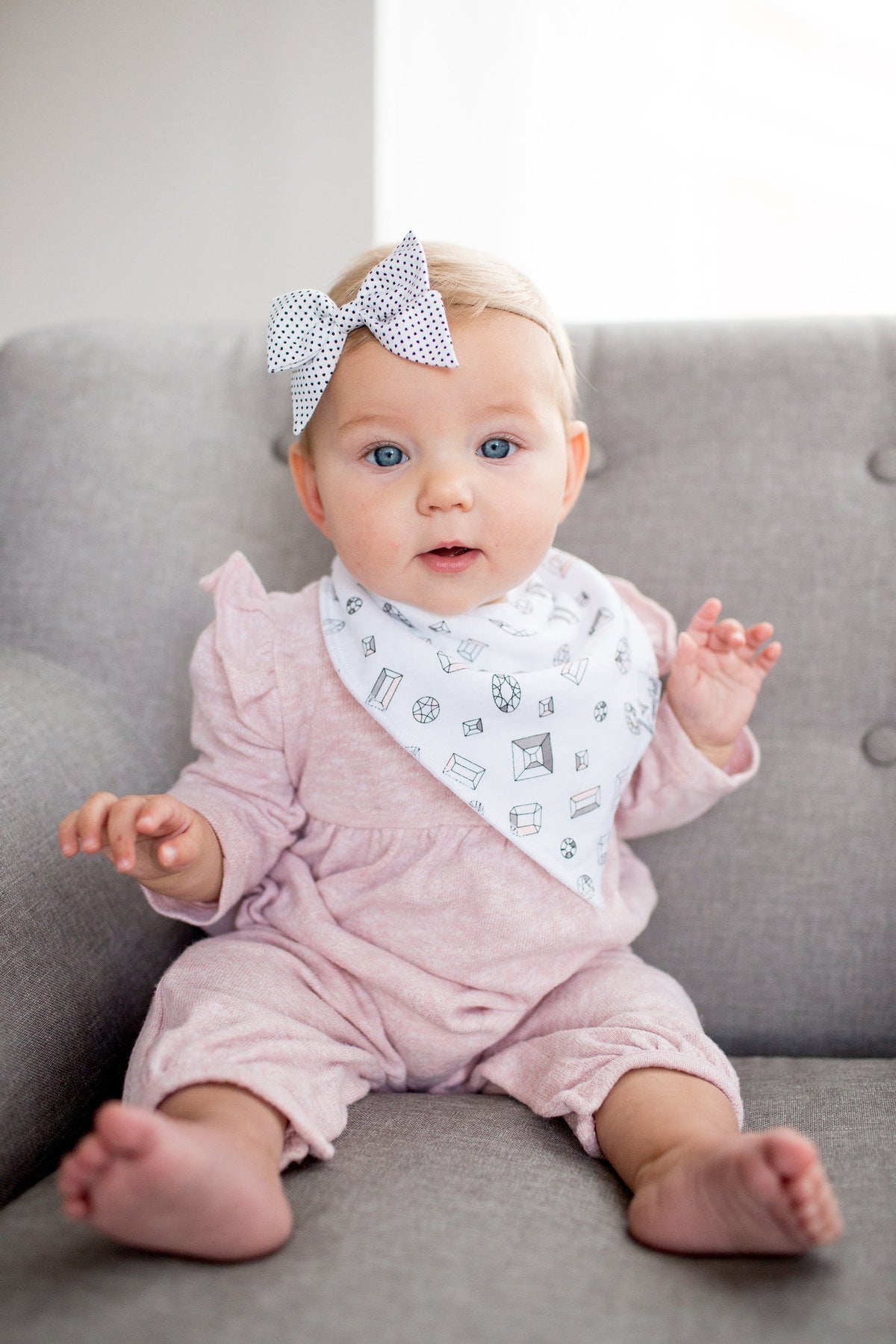 Baby Bandana Bibs - Isla - Copper Pearl - 2