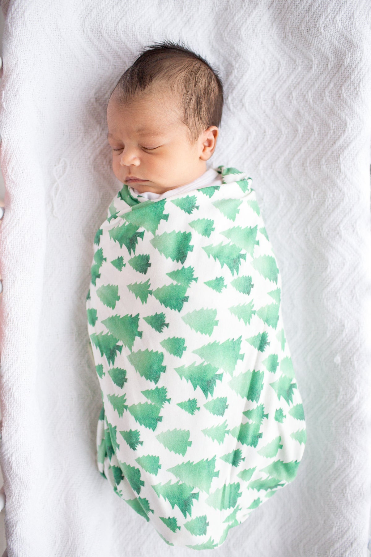 Copper Pearl Knit Swaddle Blanket - Forest