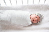 Copper Pearl Knit Swaddle Blanket - Summit