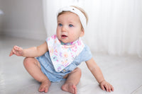 Copper Pearl Baby Bandana Bibs - Bloom