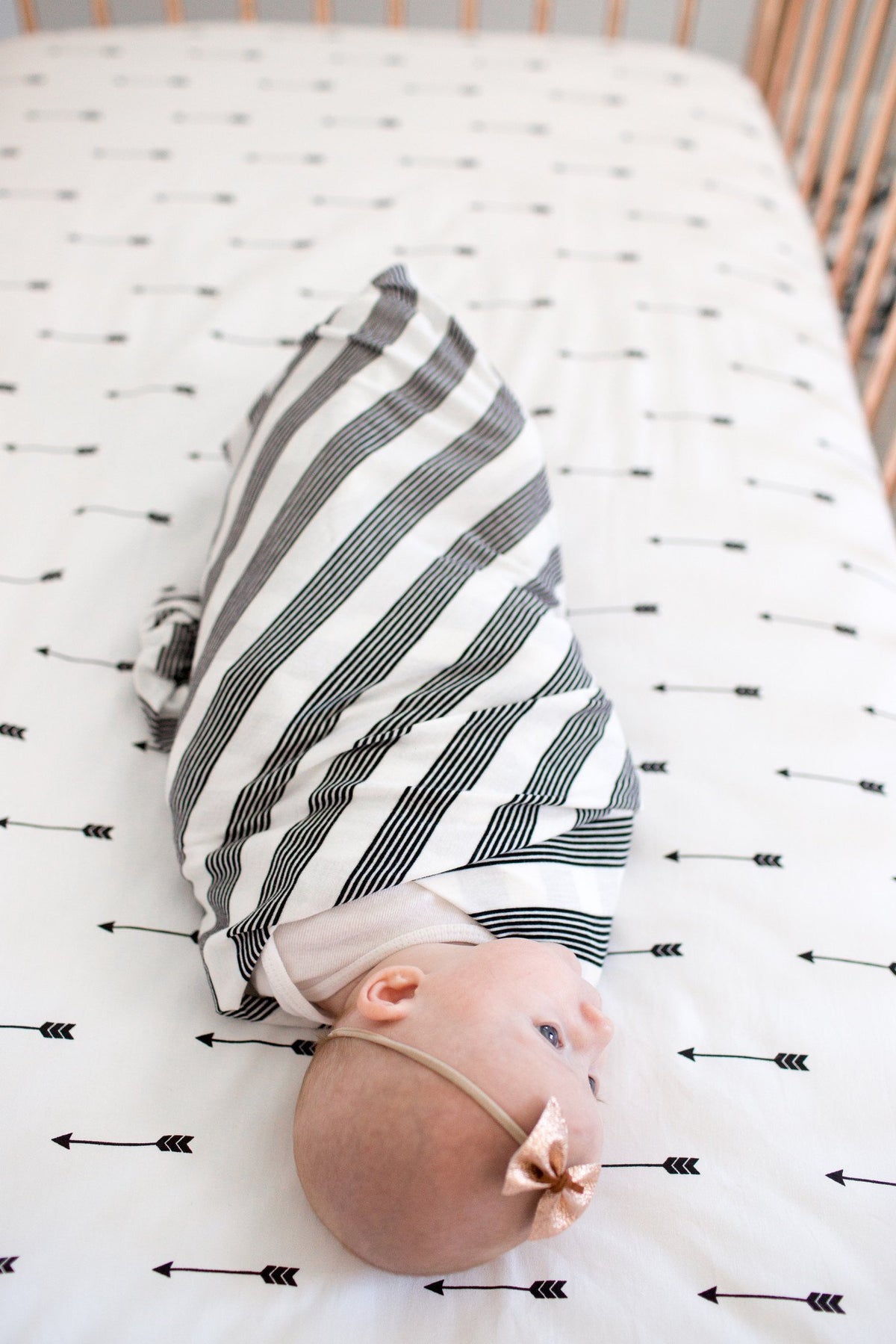 Copper Pearl Cotton Fitted Crib Sheet - Native