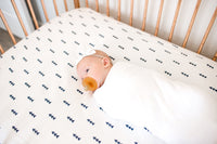 Copper Pearl Cotton Fitted Crib Sheet - Dakota