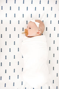 Copper Pearl Cotton Fitted Crib Sheet - Dakota