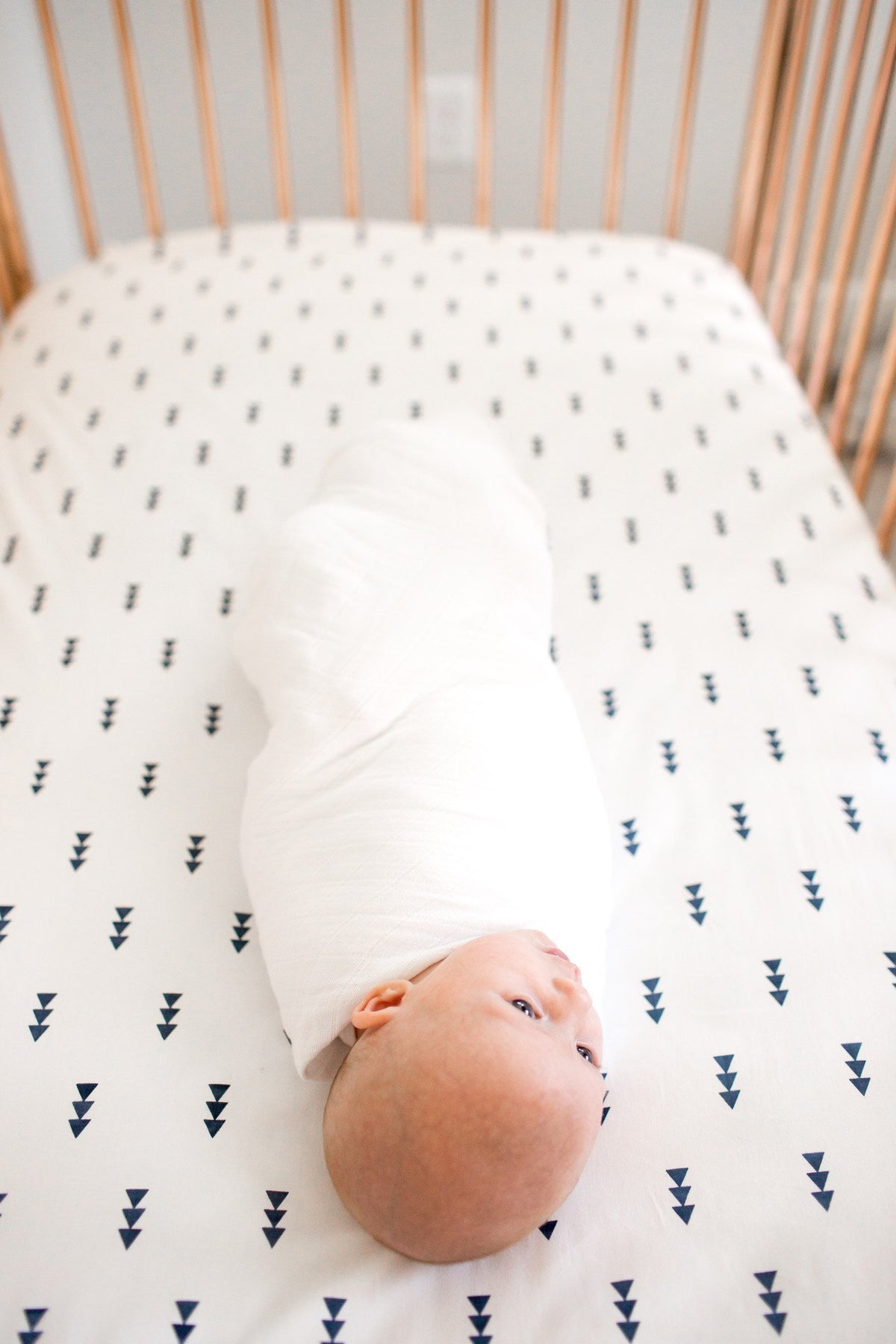 Copper Pearl Cotton Fitted Crib Sheet - Dakota