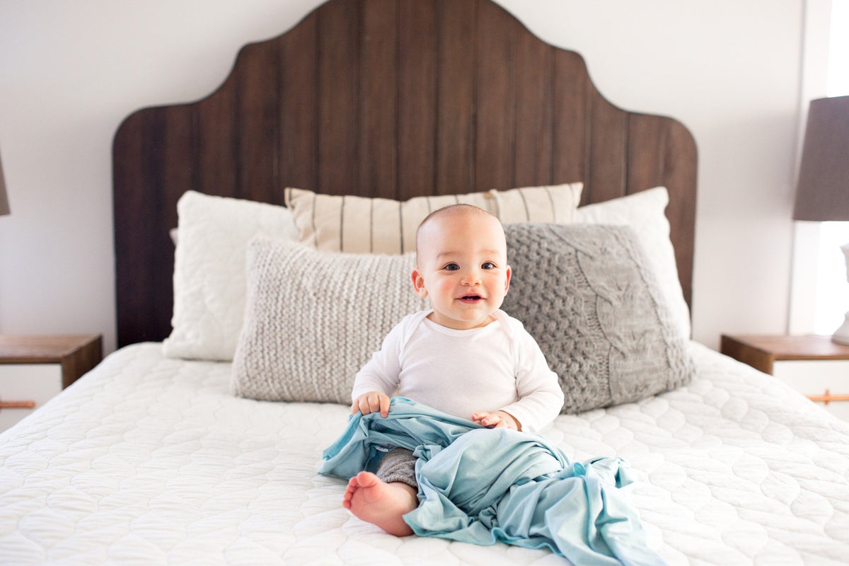 Copper Pearl Knit Swaddle Blanket - Sonny