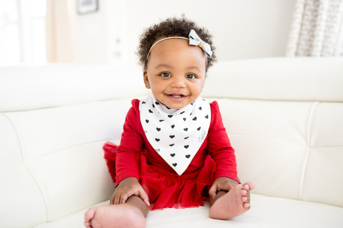 Copper Pearl Baby Bandana Bibs - Blush