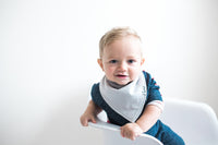 Baby Bandana Bibs - Grey Basics - Copper Pearl - 2