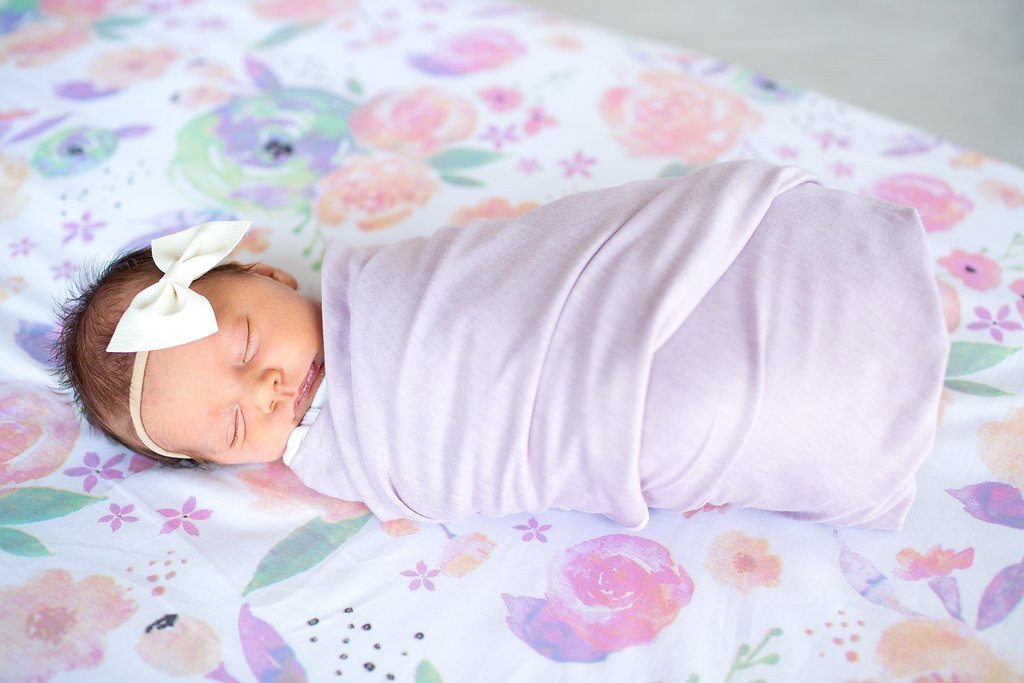 Copper Pearl Cotton Fitted Crib Sheet - Bloom