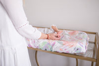 Copper Pearl Diaper Changing Pad Cover - Bloom