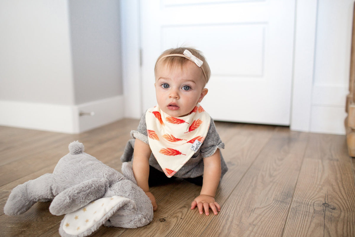 Baby Bandana Bibs - Aztec - Copper Pearl - 7