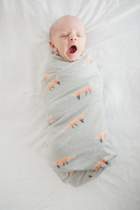 Copper Pearl Knit Swaddle Blanket - Swift