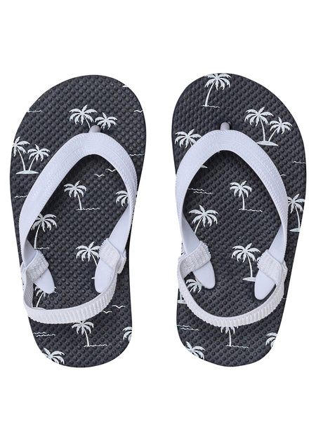 Snapper Rock ISLAND PALM NAVY FLIP FLOP TODDLERS