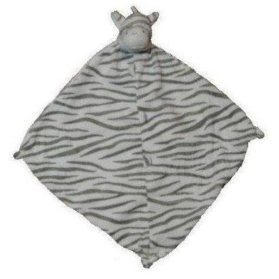 Angel Dear Lovie Blankie Grey Zebra