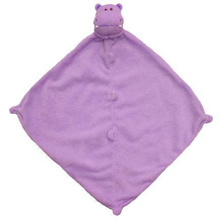 Angel Dear Lovie Blankie Purple Hippo