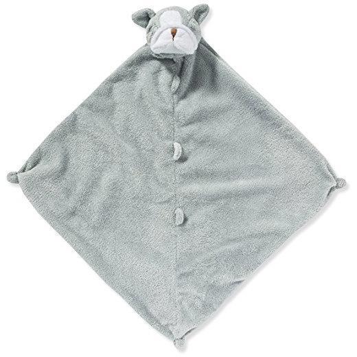 Angel Dear Lovie Blankie Grey Bulldog