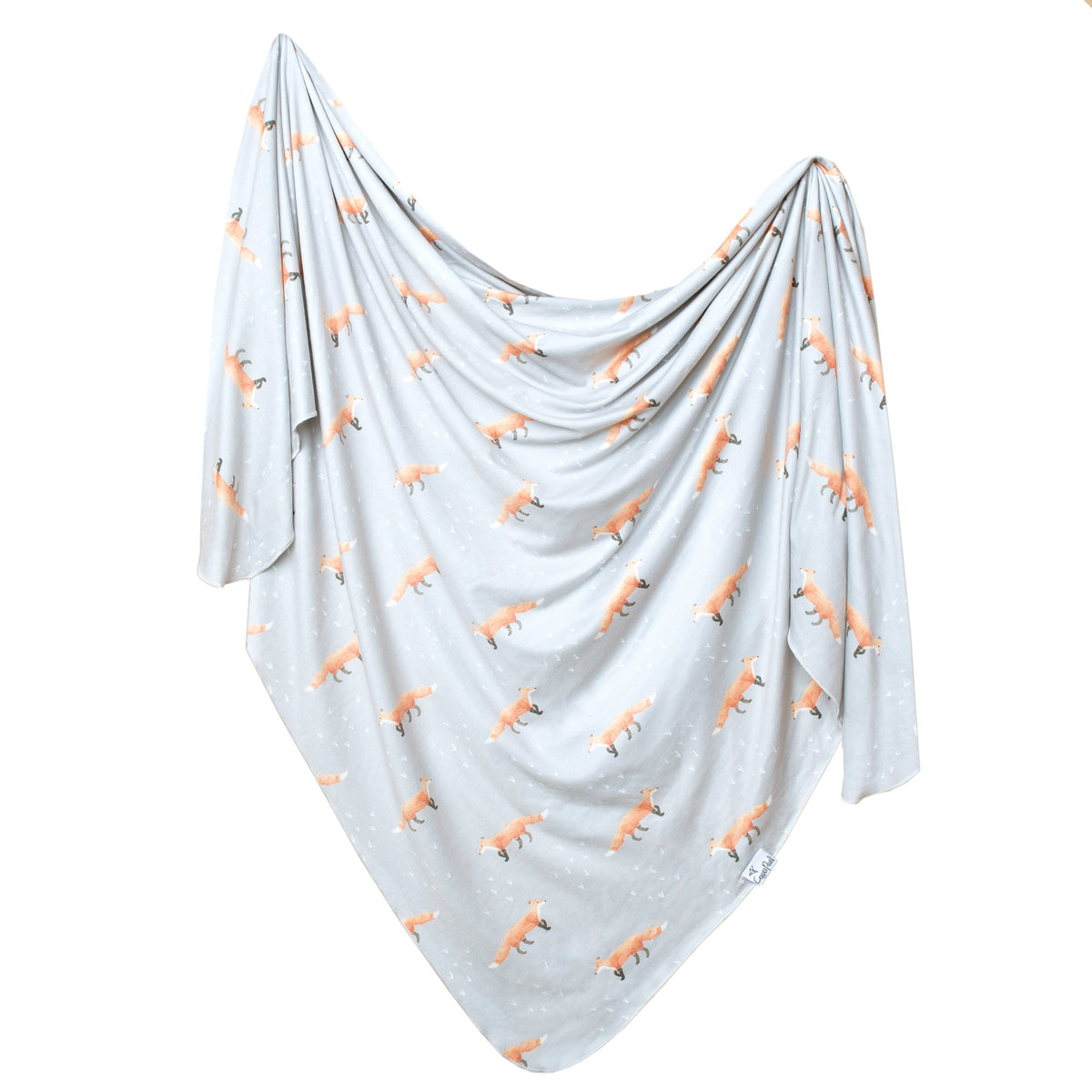 Copper Pearl Knit Swaddle Blanket - Swift