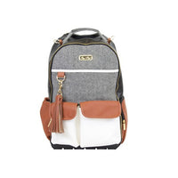 Itzy Ritzy Boss Diaper Bag Backpack - Coffee & Cream