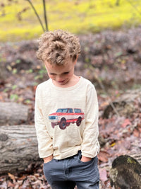 Me & Henry Cherokee Raglan Printed Tee | Beige Bronco