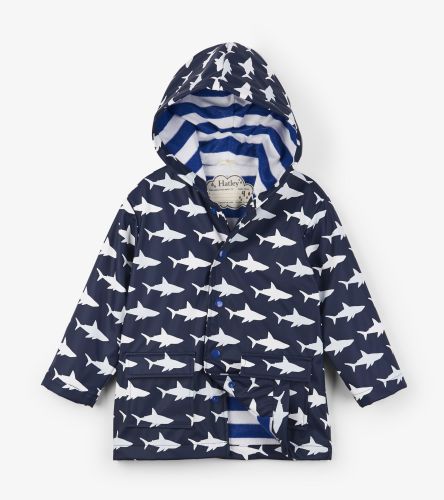 Hatley Colour Changing Shark Frenzy Raincoat