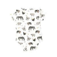 Angel Dear Bodysuit- Farm Animals/Black & White