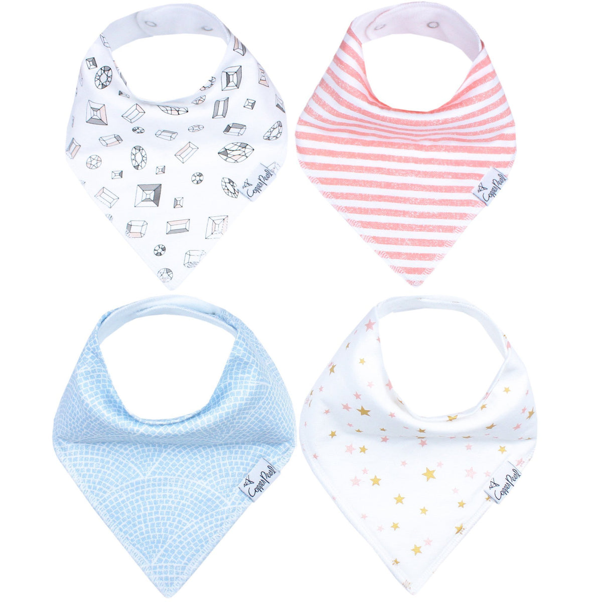 Baby Bandana Bibs - Isla - Copper Pearl - 10