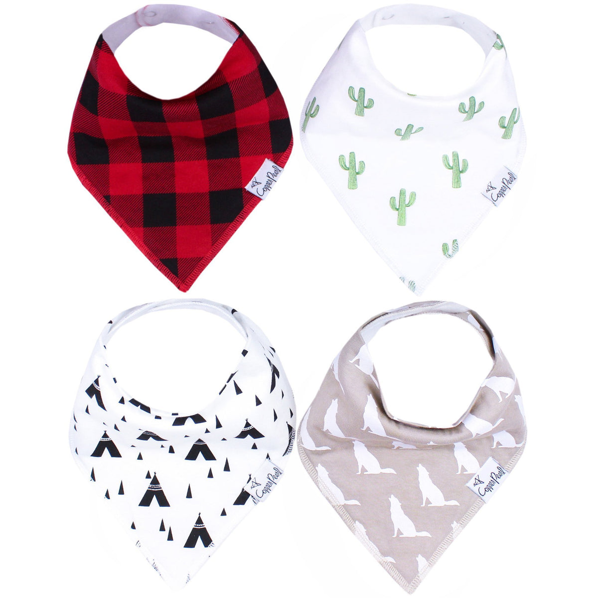 Copper Pearl Baby Bandana Bibs - Phoenix