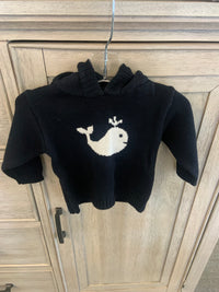 Carriage Boutique Zip Back Sweater - Navy Whale