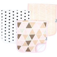 Copper Pearl Premium Burp Cloths - Blush