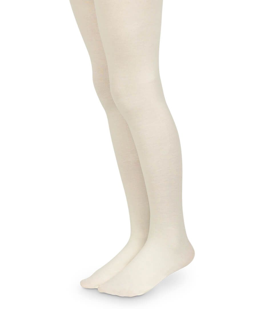 Jefferies Socks Prima Cotton Tights - Ivory