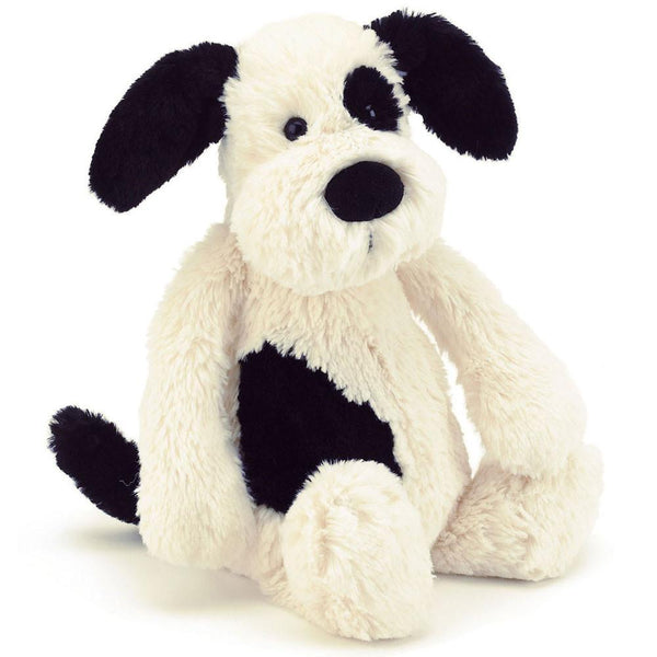 Jellycat Bashful Black & Cream Puppy