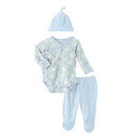 Kickee Pants Newborn Gift Set - Spring Sky Stork