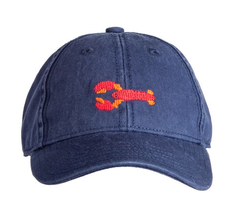 Harding Lane Kids Lobster On Navy Baseball Hat