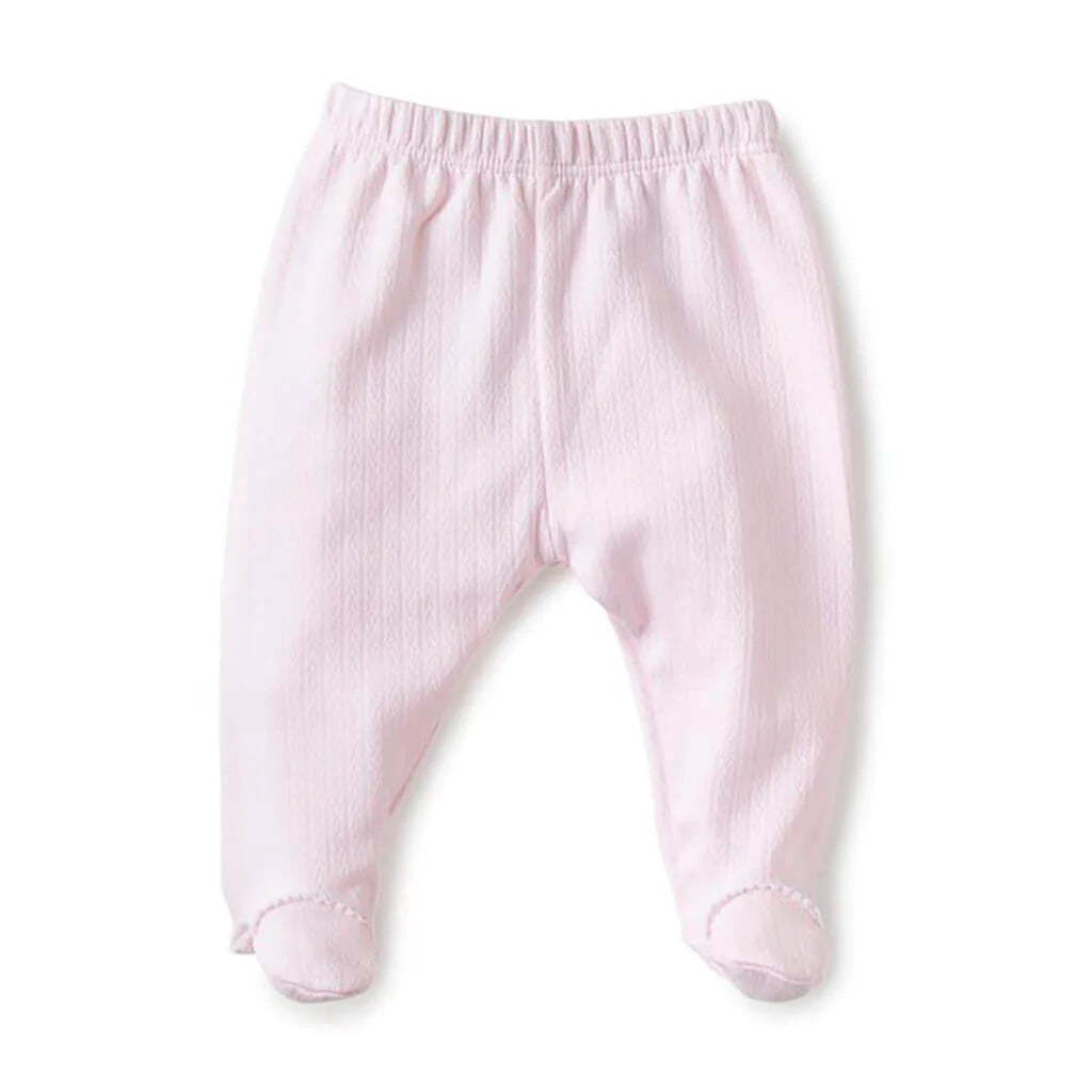 Kissy Kissy Pointelle Bodysuit & Footed Pant Set