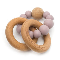 Loulou Lollipop Bubble Wood + Silicone Teether