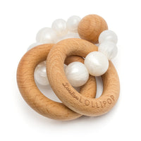 Loulou Lollipop Bubble Wood + Silicone Teether