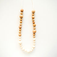 Loulou Lollipop Leia Wood + Silicone Teething Necklace