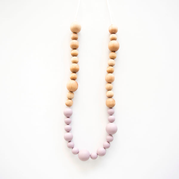 Loulou Lollipop Leia Wood + Silicone Teething Necklace