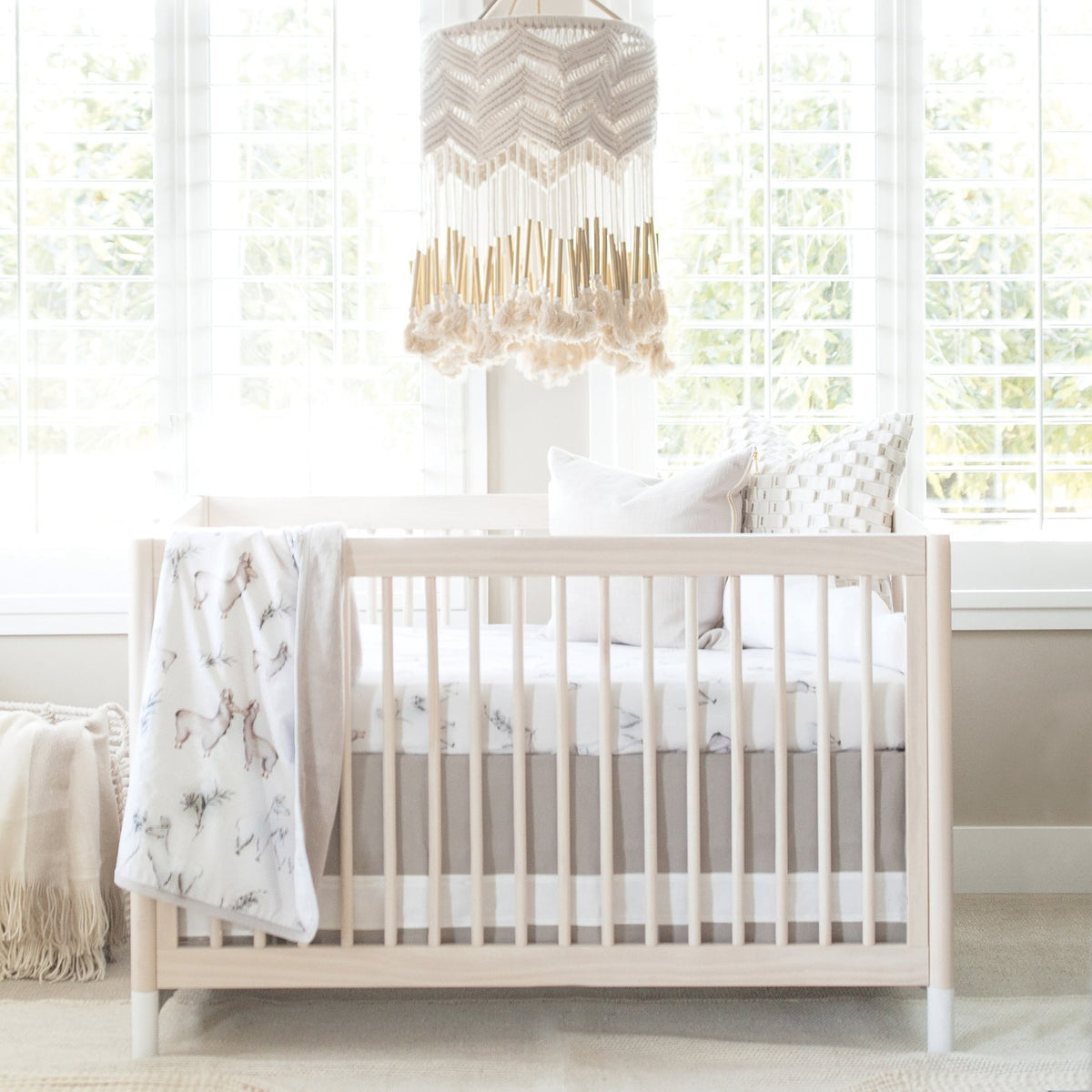 Oilo Crib Skirt Dove