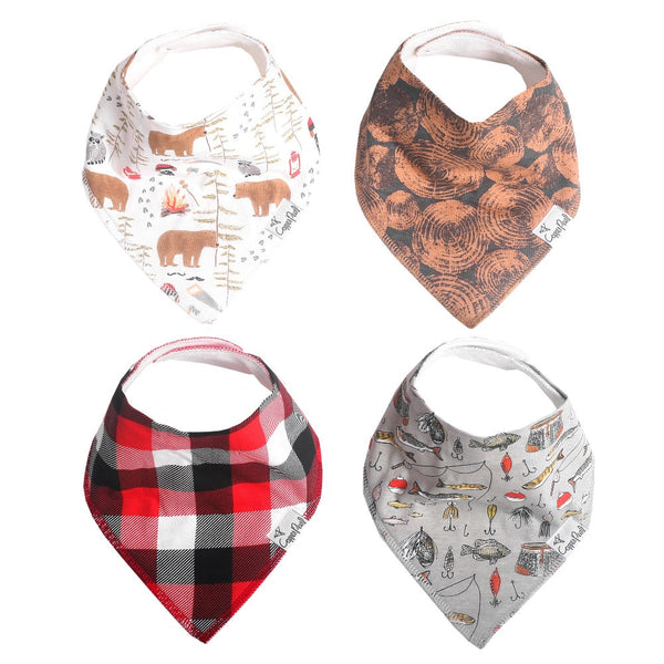 Copper Pearl Baby Bandana Bibs | Lumberjack