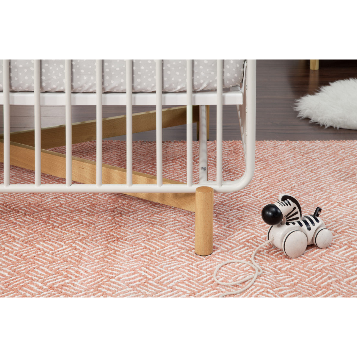 Babyletto Bixby 3-in-1 Convertible Metal Crib with Toddler Bed Conversion Kit