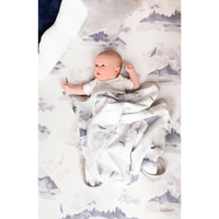 Oilo Jersey Crib Sheet - Misty Mountain